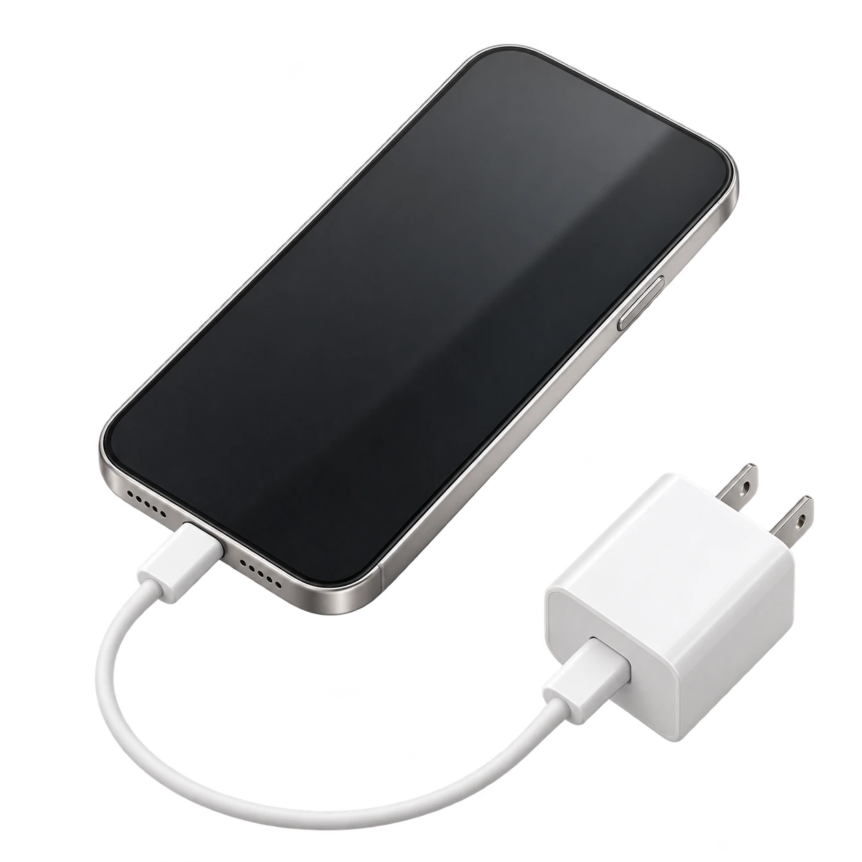 充電中のスマートフォン