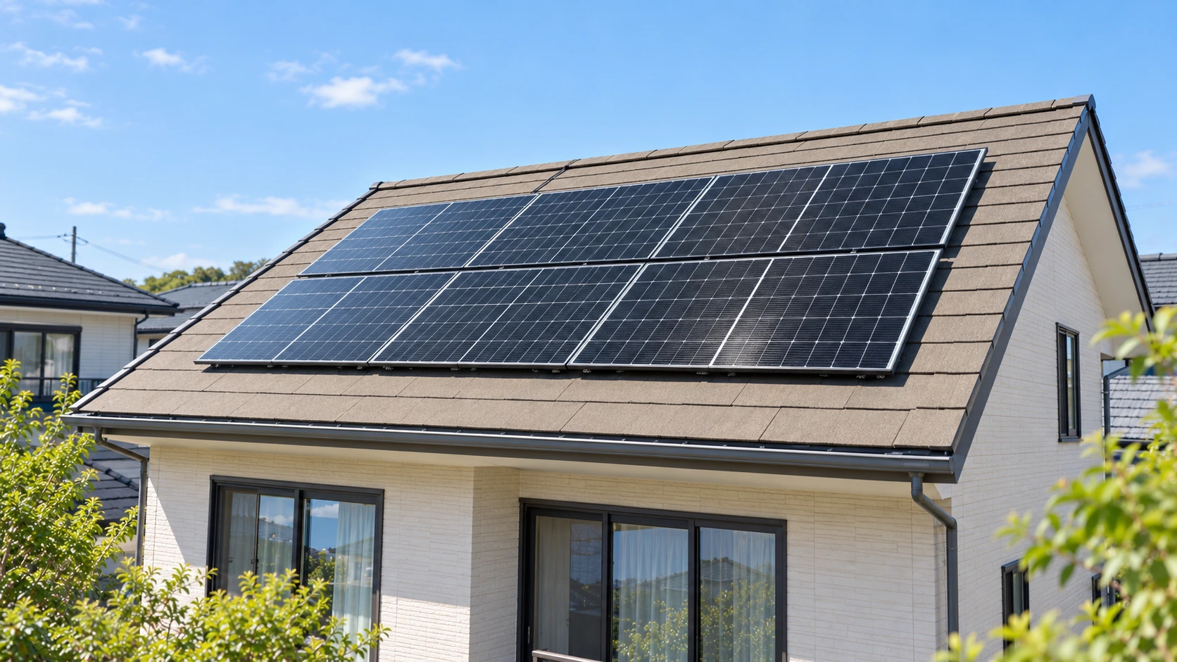 太陽光パネルを設置した住宅のイメージ