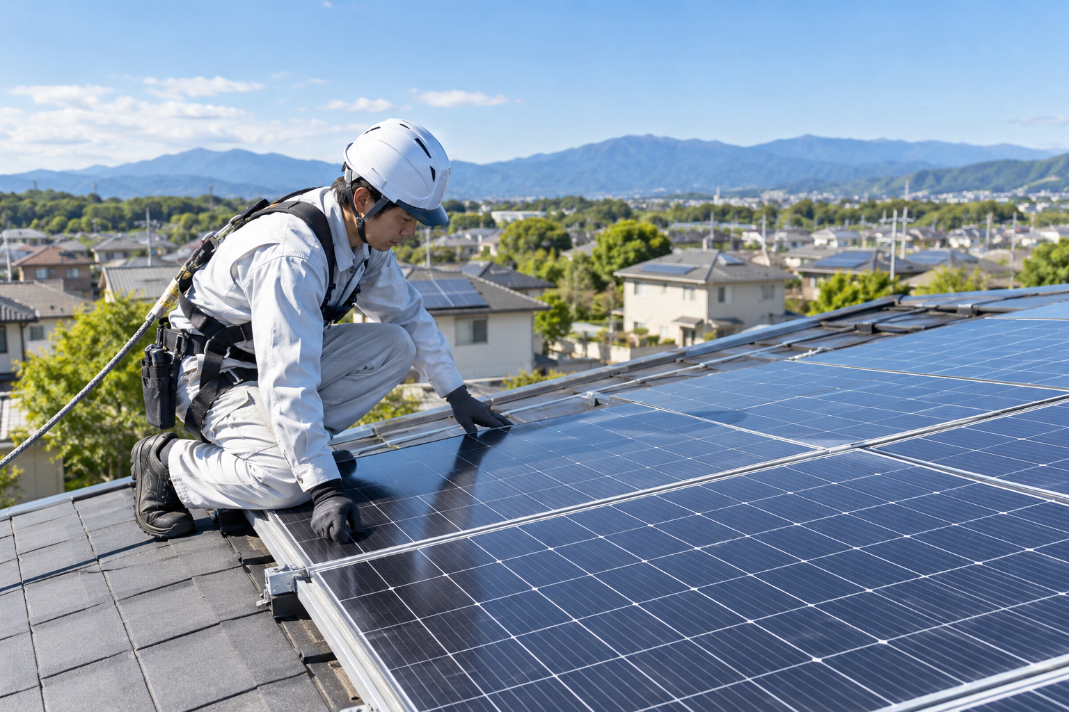 設置後の点検を写真で説明|千葉県の太陽光・蓄電池相談